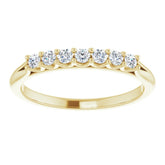 14K Yellow 1/5 CTW Natural Diamond Anniversary Band